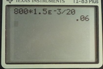 OpenStax College Physics, Chapter 23, Problem 65 (PE) calculator screenshot 1