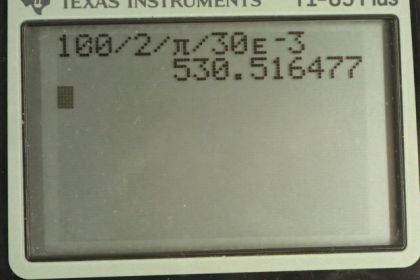 OpenStax College Physics, Chapter 23, Problem 79 (PE) calculator screenshot 1