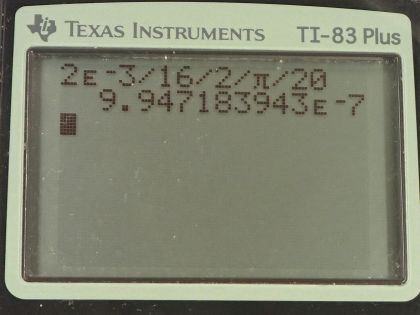 OpenStax College Physics, Chapter 23, Problem 86 (PE) calculator screenshot 1