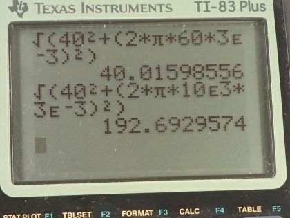 OpenStax College Physics, Chapter 23, Problem 92 (PE) calculator screenshot 1