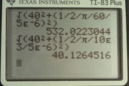 OpenStax College Physics, Chapter 23, Problem 93 (PE) calculator screenshot 1