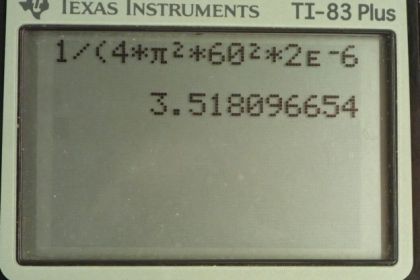 OpenStax College Physics, Chapter 23, Problem 99 (PE) calculator screenshot 1