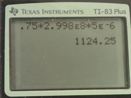 OpenStax College Physics, Chapter 24, Problem 4 (PE) calculator screenshot 1