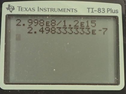 OpenStax College Physics, Chapter 24, Problem 12 (PE) calculator screenshot 1