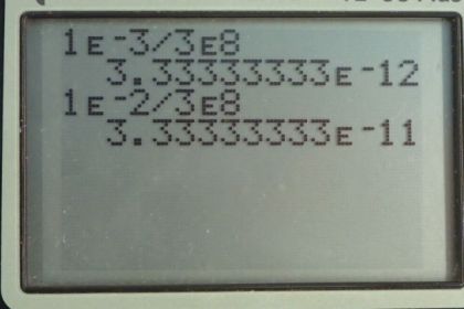 OpenStax College Physics, Chapter 24, Problem 15 (PE) calculator screenshot 1