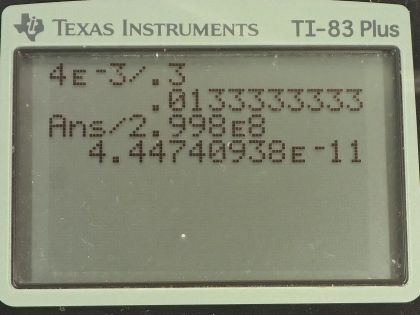 OpenStax College Physics, Chapter 24, Problem 20 (PE) calculator screenshot 1