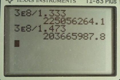 OpenStax College Physics, Chapter 25, Problem 5 (PE) calculator screenshot 1