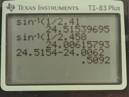 OpenStax College Physics, Chapter 25, Problem 30 (PE) calculator screenshot 1