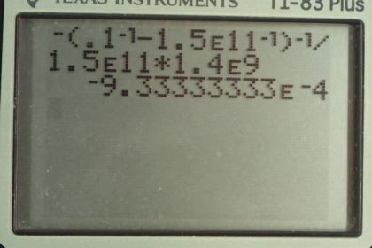 OpenStax College Physics, Chapter 25, Problem 51 (PE) calculator screenshot 1