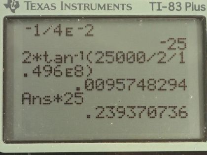 OpenStax College Physics, Chapter 26, Problem 36 (PE) calculator screenshot 1