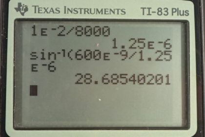 OpenStax College Physics, Chapter 27, Problem 31 (PE) calculator screenshot 1