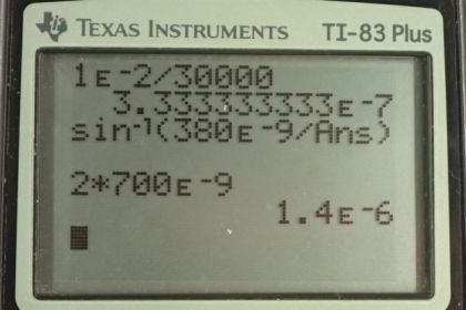 OpenStax College Physics, Chapter 27, Problem 37 (PE) calculator screenshot 1