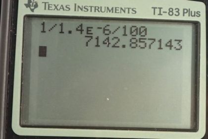 OpenStax College Physics, Chapter 27, Problem 37 (PE) calculator screenshot 2