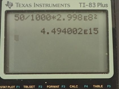 OpenStax College Physics, Chapter 28, Problem 4 (AP) calculator screenshot 1