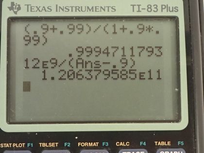 OpenStax College Physics, Chapter 28, Problem 34 (PE) calculator screenshot 1