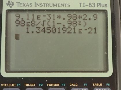 OpenStax College Physics, Chapter 28, Problem 36 (PE) calculator screenshot 1