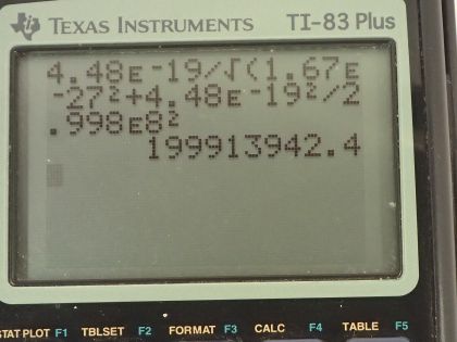 OpenStax College Physics, Chapter 28, Problem 40 (PE) calculator screenshot 1
