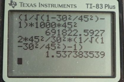 OpenStax College Physics, Chapter 28, Problem 53 (PE) calculator screenshot 1
