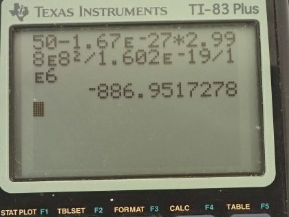 OpenStax College Physics, Chapter 28, Problem 70 (PE) calculator screenshot 1