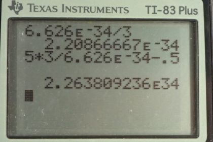 OpenStax College Physics, Chapter 29, Problem 3 (PE) calculator screenshot 1