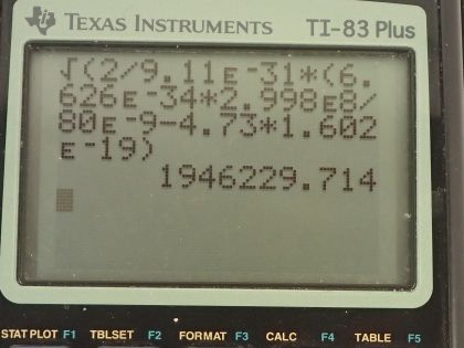 OpenStax College Physics, Chapter 29, Problem 14 (PE) calculator screenshot 1