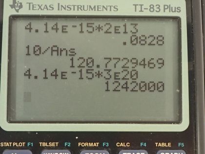OpenStax College Physics, Chapter 29, Problem 26 (PE) calculator screenshot 1