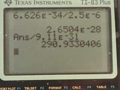 OpenStax College Physics, Chapter 29, Problem 42 (PE) calculator screenshot 1
