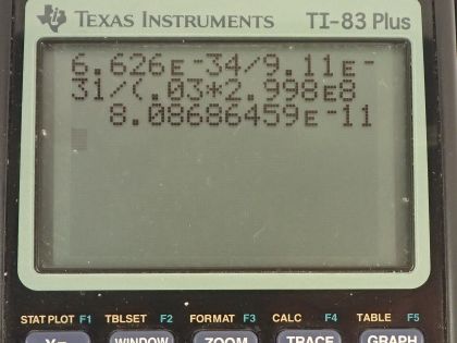 OpenStax College Physics, Chapter 29, Problem 50 (PE) calculator screenshot 1