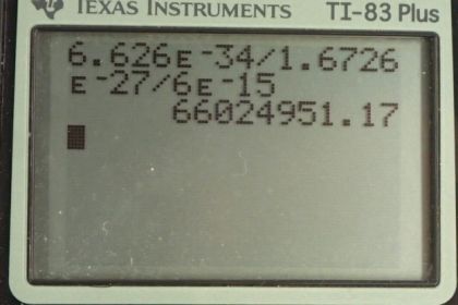 OpenStax College Physics, Chapter 29, Problem 51 (PE) calculator screenshot 1