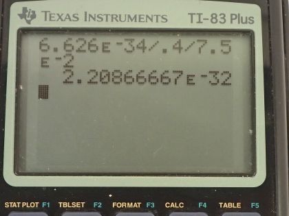 OpenStax College Physics, Chapter 29, Problem 52 (PE) calculator screenshot 1