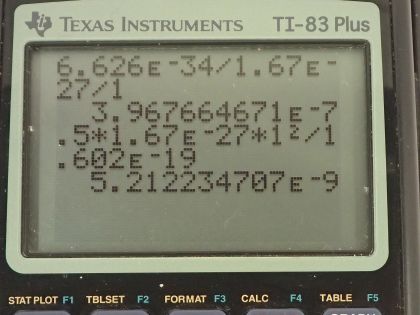 OpenStax College Physics, Chapter 29, Problem 54 (PE) calculator screenshot 1