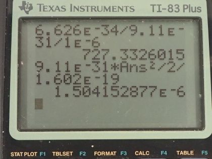 OpenStax College Physics, Chapter 29, Problem 58 (PE) calculator screenshot 1