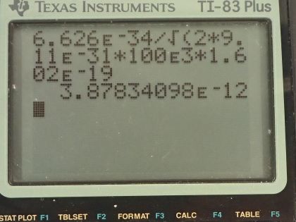 OpenStax College Physics, Chapter 29, Problem 60 (PE) calculator screenshot 1