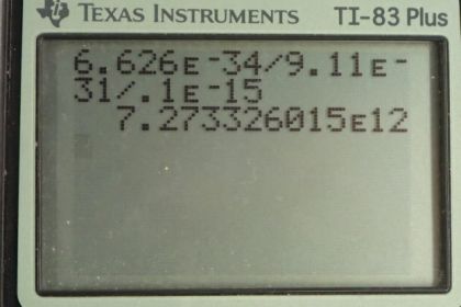 OpenStax College Physics, Chapter 29, Problem 61 (PE) calculator screenshot 1
