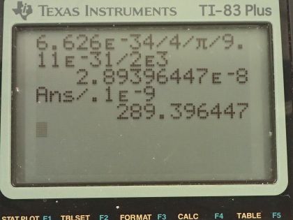 OpenStax College Physics, Chapter 29, Problem 64 (PE) calculator screenshot 1