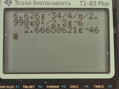 OpenStax College Physics, Chapter 29, Problem 70 (PE) calculator screenshot 1