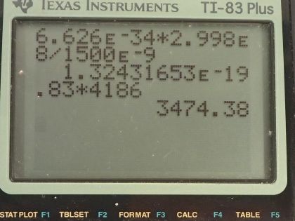 OpenStax College Physics, Chapter 29, Problem 74 (PE) calculator screenshot 1