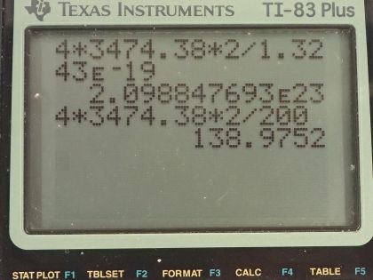 OpenStax College Physics, Chapter 29, Problem 74 (PE) calculator screenshot 2