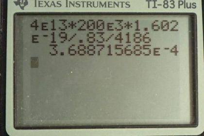 OpenStax College Physics, Chapter 29, Problem 83 (PE) calculator screenshot 1