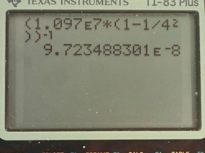 OpenStax College Physics, Chapter 30, Problem 8 (PE) calculator screenshot 1