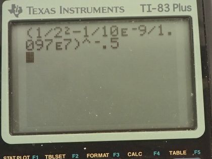 OpenStax College Physics, Chapter 30, Problem 18 (PE) calculator screenshot 2