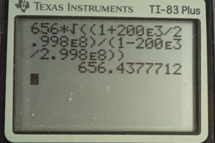 OpenStax College Physics, Chapter 30, Problem 65 (PE) calculator screenshot 1