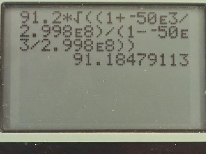 OpenStax College Physics, Chapter 30, Problem 66 (PE) calculator screenshot 2