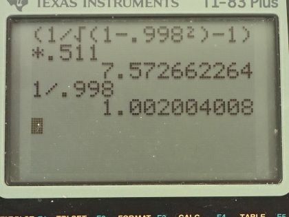 OpenStax College Physics, Chapter 31, Problem 16 (PE) calculator screenshot 1