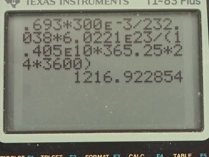 OpenStax College Physics, Chapter 31, Problem 48 (PE) calculator screenshot 1