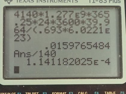 OpenStax College Physics, Chapter 31, Problem 50 (PE) calculator screenshot 1