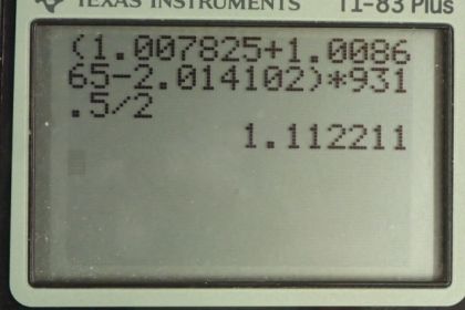 OpenStax College Physics, Chapter 31, Problem 69 (PE) calculator screenshot 1