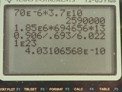 OpenStax College Physics, Chapter 32, Problem 6 (PE) calculator screenshot 2