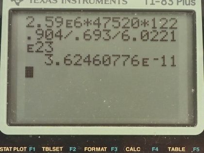 OpenStax College Physics, Chapter 32, Problem 6 (PE) calculator screenshot 3