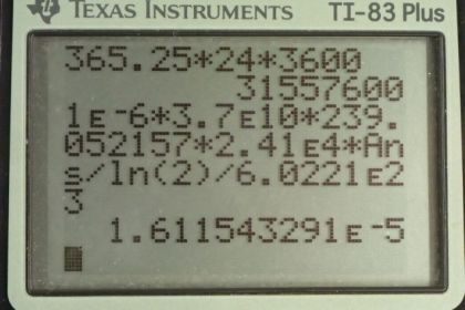 OpenStax College Physics, Chapter 32, Problem 15 (PE) calculator screenshot 1